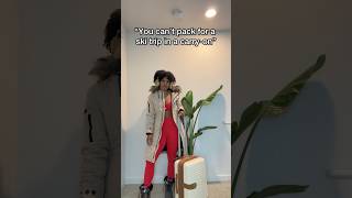 How to pack light for a ski trip #skitrip #skiessentials #skiers #packwithme