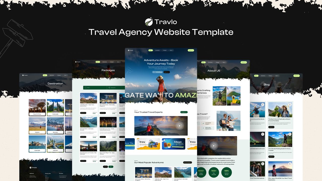 Travlo - Travel Website Template / Build Your Dream Travel Website with Travlo