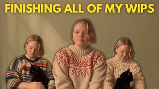 Finishing my WIPs before the New Year - Knitting, Crochet & Sewing