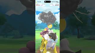 Je bat Un sbire avec Raikou seulement dans pokemon go ! #pokemongo #pokemon #shorts