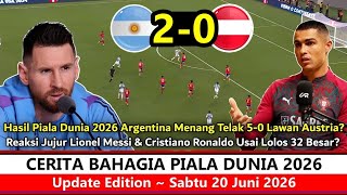 Download lagu Yes Lolos 32 Besar ‼️ Hasil Piala Dunia 2026~Argentina Kalahkan Austria 5-0 Reaksi Messi CR7 Really❓ mp3 Download lagu Yes Lolos 32 Besar ‼️ Hasil Piala Dunia 2026~Argentina Kalahkan Austria 5-0 Reaksi Messi CR7 Really❓ mp3