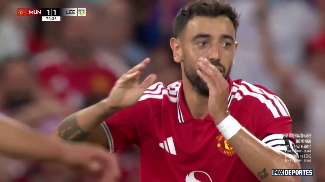 🫢🚨 GOL ANULADO Bruno Fernandes | Manchester United 1-1 Leeds United | Amistoso de Clubes