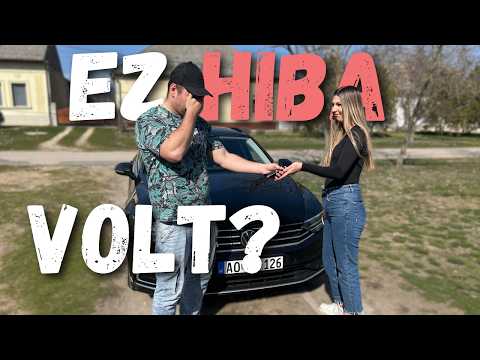 NIKI VEZETTE A PASSATOT | LEPADLÓZTA | AUTÓS VLOG