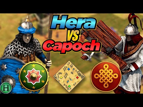 Hindustanis vs Chinese | 1v1 Arabia | vs Capoch | AoE2