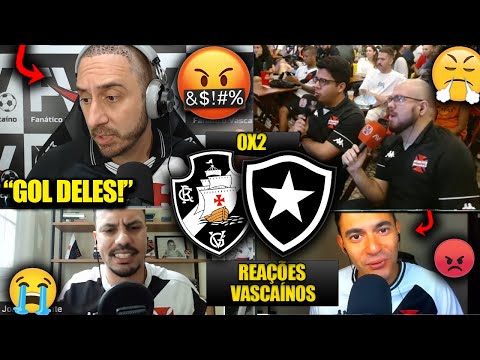 REAÇÕES dos VASCAÍNOS FURIOSOS com a DERROTA - VASCO 0X2 BOTAFOGO [REACT BRASILEIRÃO 2025]