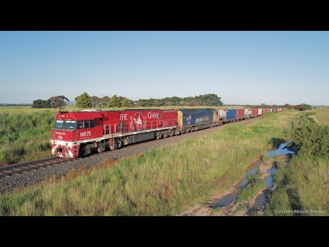 Pacific National 6MA5 Freight Train With NR109 & AN2 (4/11/2022) - PoathTV Australian Railways