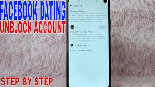 ✅  How To Unblock Account on Facebook Dating 🔴