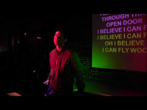 00559 June sings "I believe I can fly" at the Bourbon Thurs July 20 2017