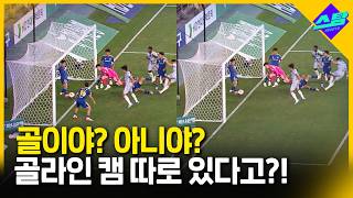 골이야? 아니야? 골라인 판독캠 따로 있다고?!