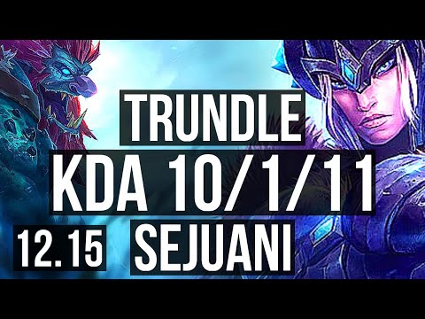 TRUNDLE vs SEJUANI (JNG) | 10/1/11, Legendary, Rank 11 Trundle | EUW Challenger | 12.15