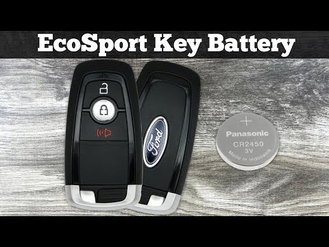 2018 - 2023 Ford EcoSport Key Fob Battery Replacement - How To Replace Or Change Remote Batteries