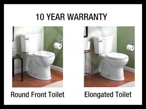 Champion 4 Two-Piece 1.6 gpf/6.0 Lpf Chair Height Elongated Toilet with Seat // WHITE // YouTube Video