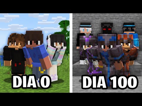 EU SOBREVIVI 100 DIAS CONTROLANDO UM SERVIDOR DE MINECRAFT - O FILME