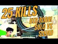25 KILL !! BTR ROBBI SOLO VS SQUAD