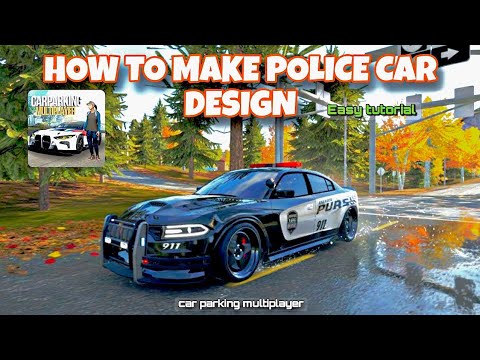 🤔How to make police car in car parking multiplayer || Dodge charger police car