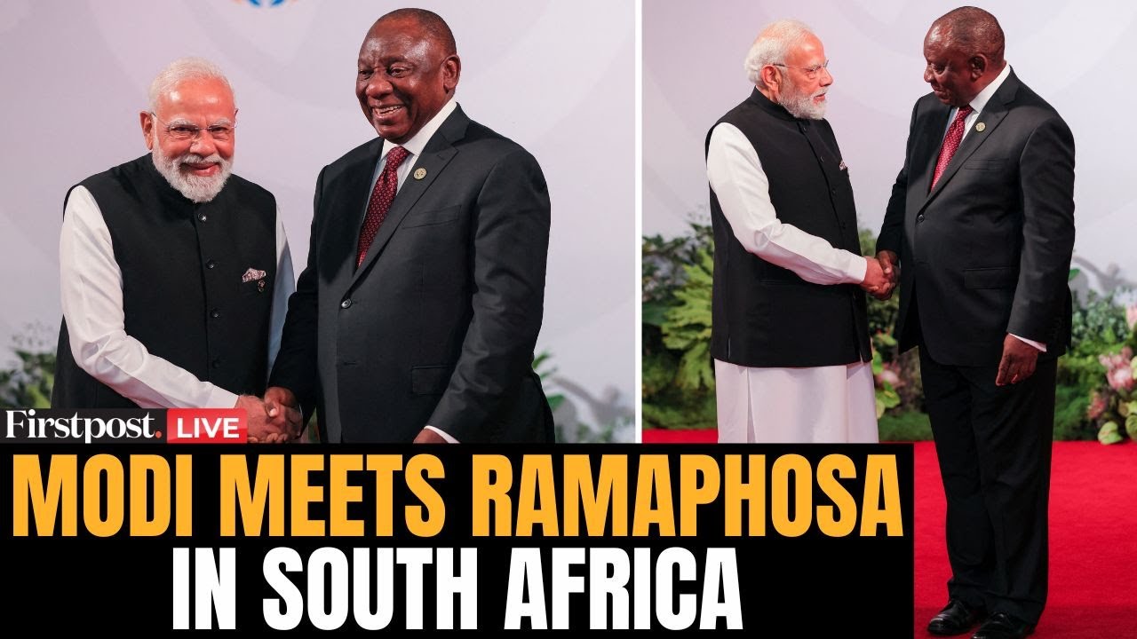 Modi at G20 LIVE: PM Modi Meets President Cryil Ramaphosa on Sidelines of G20 Summit in South Africa
