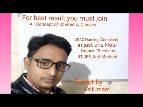 IUPAC Naming (Complete ) in just one hour Organic Chemistry class 11th, 12th, IIT-JEE and Medical 02