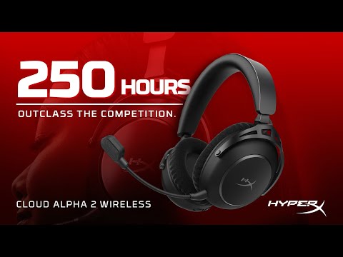 HYPERX CLOUD ALPHA 2 KABELLOSES HEADSET | 250 STUNDEN MIT EINER EINZIGEN LADUNG