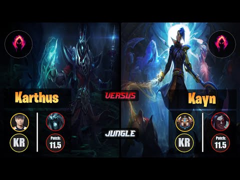 Cuzz KARTHUS (Jungle) [Dark Harvest] VS KAYN - Challenger KR Patch 11.5