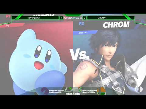 Smash Ultimate @ LXG 8 - GRAND FINALS - qwertz143 (Kirby) vs Gaurav (Chrom)