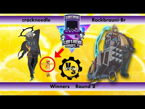 Flynn's Arcade 083 Winners Round 2 - crackneedle (Happy Chaos) VS Rockbrauni-Br (Goldlewis) GGST