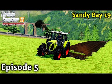 FS19 Timelapse - Alpine DLC Erlengrat Ep 5 CREATING OUR FIRST ARABLE FIELD