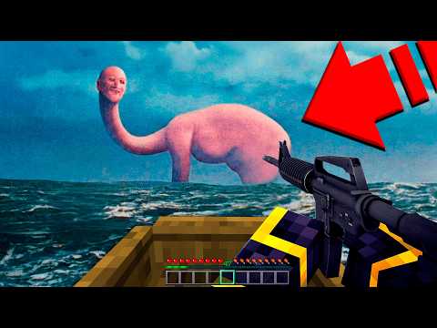 ARMAS REALES vs MONSTRUO de TALASOFOBIA en MINECRAFT 😱
