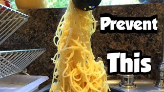 Italian Secrets To Prevent Spaghetti/Pasta From Sticking Together.