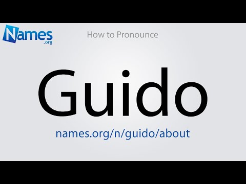 How to Pronounce Guido