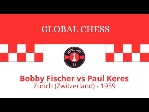 Bobby Fischer vs Paul Keres. Zurich (Zwitzerland) - 1959