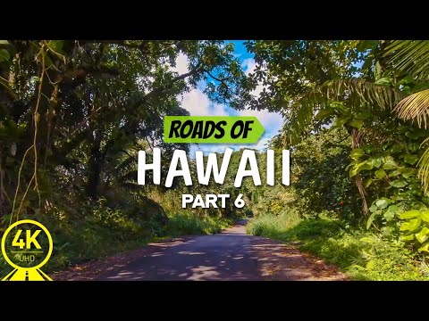 4K Scenic Drive Video for Cycling / Treadmill / Run  - 5 HRS Beautiful Hawaii Roads - Part #6