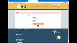 How to Login to the new NACC Portal