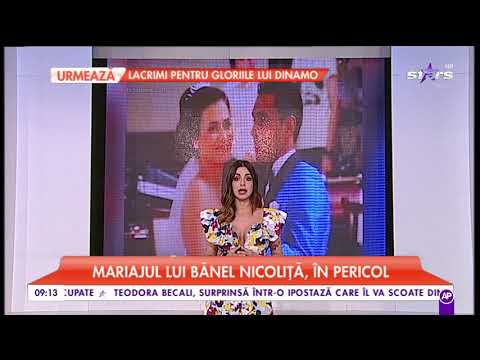 Mariajul lui Bănel Nicoliță, în pericol
