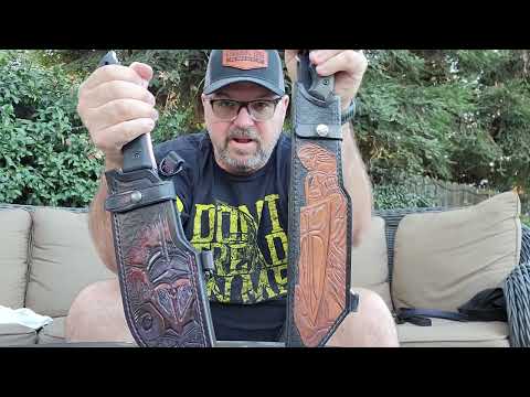 Work tuff gear Hemlock Ares custom sheath from Socorro leather works!