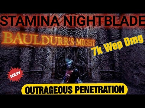 ESO [Blackwood] Bauldurr's Might- Stamina Nightblade PvP Build