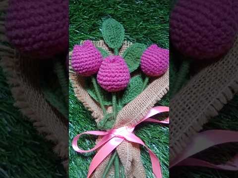 crochet flower bouquet l Dhriti crafts. #crochet #crochetaddict #diy