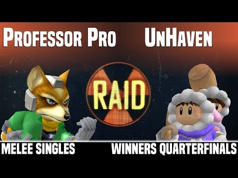 RAID - Professor Pro (Fox) vs SDS | UnHaven (Ice Climbers) - MELEE SINGLES - WINNERS QUARTERFINALS