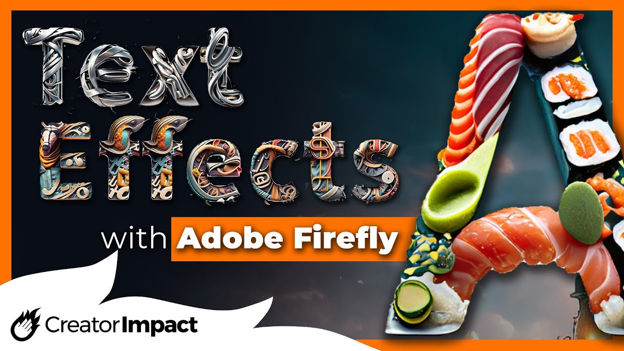 How to use Adobe Firefly Text Effects (Adobe Firefly Tutorial) - YouTube