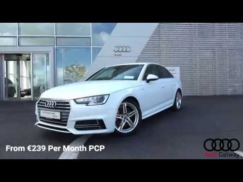 CMG AUDI GALWAY: 161G798 A4 S LINE PCP Spotlight - 2.0tdi150bhp ibis white