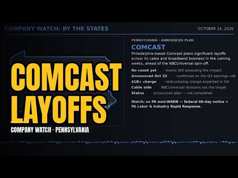 Comcast Plans Major Layoffs | Company Watch: Pennsylvania