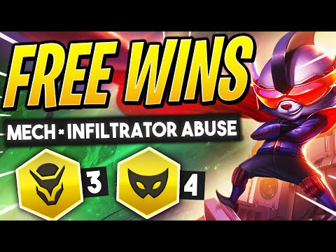 Abusing MECH INFILTRATOR for FREE WINS! | TFT Guide | Teamfight Tactics Set 3 Galaxies | LoL