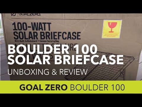 Goal Zero Boulder 100 Watt Briefcase Solar Panel Review and Unboxing