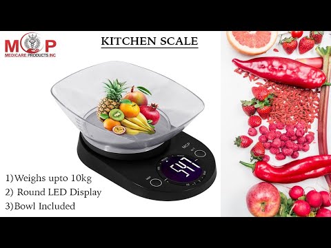 MCP Weighing Scale Digital For Kitchen Stainless Steel Weight Machine 5 Kgs With Free Bowl