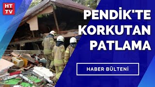 Pendik'te korkutan patlama! Bina çöktü