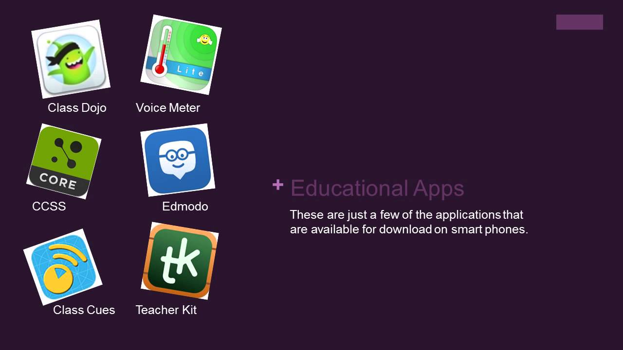 Cell phone presentation
