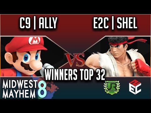 Midwest Mayhem 8 WINNERS TOP 32 - C9 | Ally (Mario) vs E2C | Shel (Ryu)