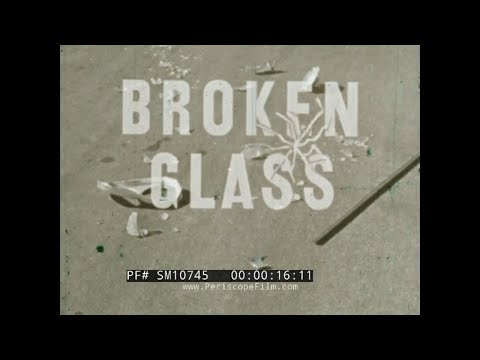 " BROKEN GLASS " 1963 DRIVER'S EDUCATION FILM IMPORTANCE OF SEAT BELTS AUTO SAFETY SM10745