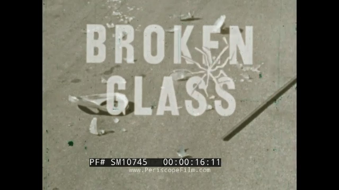 " BROKEN GLASS "  1963 DRIVER'S EDUCATION FILM  IMPORTANCE OF SEAT BELTS  AUTO SAFETY SM10745