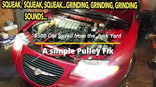 Sebring 2.5 V-6 Pulley noise fix. **This Pulley is no long available!!**