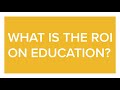 The Deep Slice: What is the ROI on Education?